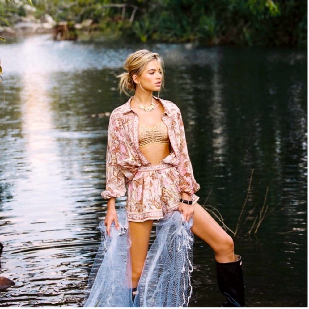 Spell & The Gypsy Jungle Blouse in Cream -S
